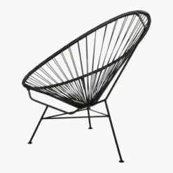 Acapulco Black Outdoor Chair -Furniture Sales Store AcapulcoLoungeChairBlack3QBS17