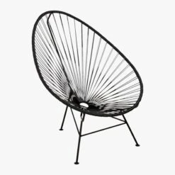 Acapulco Black Outdoor Chair -Furniture Sales Store AcapulcoLoungeChairBlack3QS17