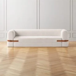 Alesso Snow White Performance Fabric Sleeper Sofa