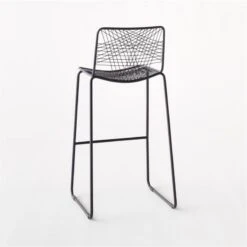 Alpha Black Metal Bar Stool 12 Alpha Black Metal Bar Stool -Furniture Sales Store AlphaBlackBarstoolII3QBSSS21