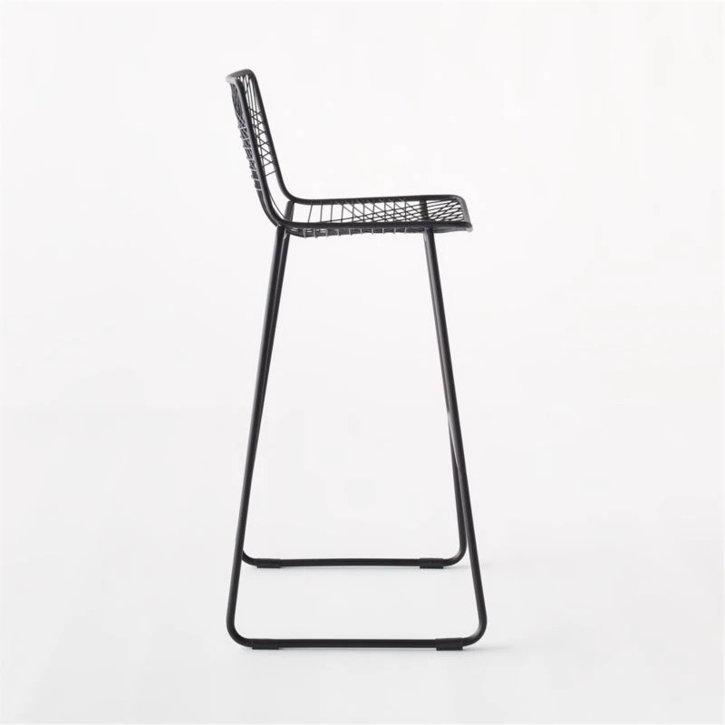 Alpha Black Metal Bar Stool 5 Alpha Black Metal Bar Stool - Image 5