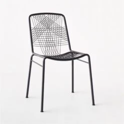 Alpha Black Metal Chair 8 Alpha Black Metal Chair -Furniture Sales Store AlphaBlackChairII3QSSS21