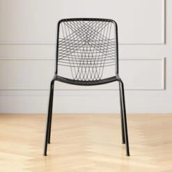 Alpha Black Metal Chair