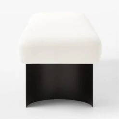 Argyle White Linen Upholstered Bench -Furniture Sales Store ArgyleLinenBenchSnowSDSSF23