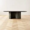 Aster Black Marble And Aluminum Dining Table