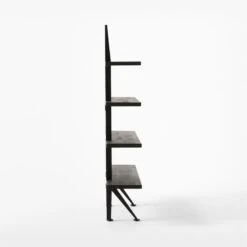 Azzurra Black Metal And Wood Bookshelf 9 Azzurra Black Metal And Wood Bookshelf -Furniture Sales Store AzzurraBookcaseSDSSF22