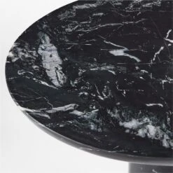 Babylon Black Marble Dining Table -Furniture Sales Store BabylonBlkRoundTableSmAVSSS22