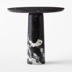 Babylon Black Marble Dining Table -Furniture Sales Store BabylonBlkRoundTableSmSOSSS22