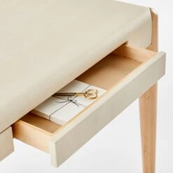 Beto White Shagreen Desk With Drawer 16 Beto White Shagreen Desk With Drawer -Furniture Sales Store BetoIvoryShagreenDeskAVSSF23