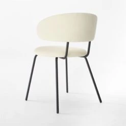 Birba Cream Velvet Dining Chair -Furniture Sales Store BirbaVelvetChairCustard3QBSSF22