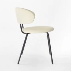 Birba Cream Velvet Dining Chair -Furniture Sales Store BirbaVelvetChairCustardSDSSF22