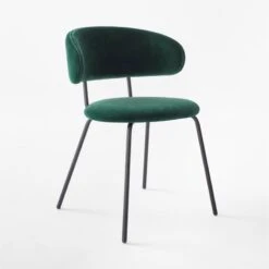 Birba Peacock Blue Velvet Dining Chair Set Of 4 -Furniture Sales Store BirbaVelvetChairPeacock3QSSF22