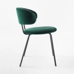 Birba Peacock Blue Velvet Dining Chair Set Of 4 -Furniture Sales Store BirbaVelvetChairPeacockSDSSF22