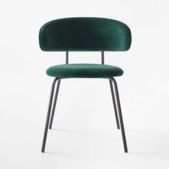 Birba Peacock Blue Velvet Dining Chair Set Of 4 -Furniture Sales Store BirbaVelvetChairPeacockSOSSF22