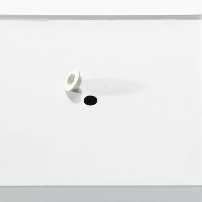 Blox Rectangular White Galvanized Steel Indoor/Outdoor Planter Small 5 Blox Rectangular White Galvanized Steel Indoor/Outdoor Planter Small - Image 5