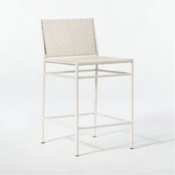 Bounce Ivory Woven Counter Stool -Furniture Sales Store BounceWovenCntrstl24inWht3QF20