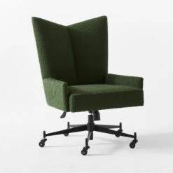 Bowtie Green Boucle Office Chair Model 3002 10 Bowtie Green Boucle Office Chair Model 3002 -Furniture Sales Store BowtieMd3002BclOfcChair3QSSF21
