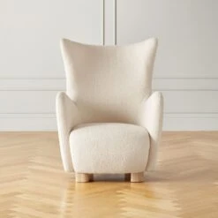 Bozzi Ivory White Boucle Chair