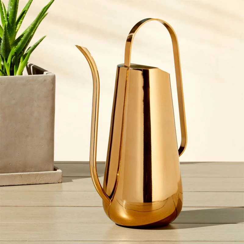 Brass-Plated Watering Can 1 Brass-Plated Watering Can