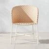 Brava Neutral And White Wicker Outdoor Dining Armchair