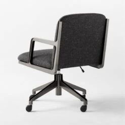 Brecha Grey Upholstered Office Chair -Furniture Sales Store BrechaGreyChair3QBSSS23