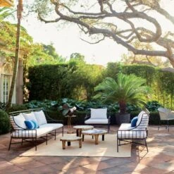 Lilly 3-Piece Nesting Outdoor Table Set -Furniture Sales Store BretonBlackMetalCollectionM21 1x1V1