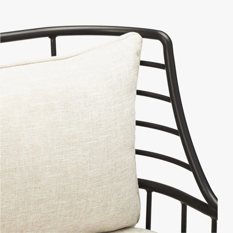 Breton Black Metal Dining Armchair Set Of 4 6 Breton Black Metal Dining Armchair Set Of 4 - Image 6