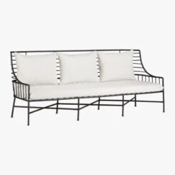 Breton Black Metal Outdoor Sofa 13 Breton Black Metal Outdoor Sofa -Furniture Sales Store BretonSofa3QS17