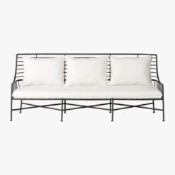 Breton Black Metal Outdoor Sofa 12 Breton Black Metal Outdoor Sofa -Furniture Sales Store BretonSofaS17