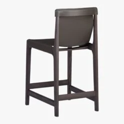 Burano Charcoal Grey Leather Sling Counter Stool -Furniture Sales Store BuranoCntrStoolChrcl24in3QBF18