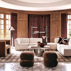 Coco Round Smoked Amber Glass Hurricane Candle Holder Small -Furniture Sales Store CB2FA22 03A Hero 1