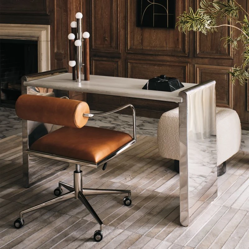 Orsen Saddle Leather Office Chair 2 Orsen Saddle Leather Office Chair - Image 2