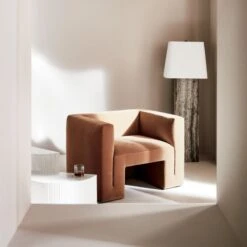 Incovo Short White Half-Moon Side Table -Furniture Sales Store CB2FA22 EDT TEMPTED 81