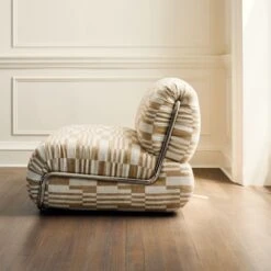 Hada Armless Geometric Patterned Lounge Chair -Furniture Sales Store CB2FA23 07C 006 det