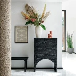 Large Black Leather Woven Bench 9 Large Black Leather Woven Bench -Furniture Sales Store CB2SP22 05B