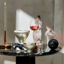 Babylon Black Marble Dining Table -Furniture Sales Store CB2SP22 23C V3 RET