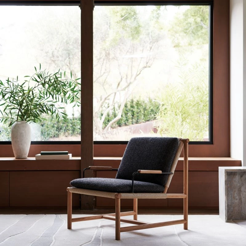 Anacapa Grey Woven Lounge Chair 3 Anacapa Grey Woven Lounge Chair - Image 3