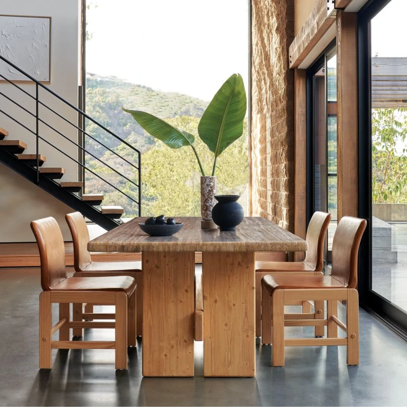 Falls Leather Dining Chair 2 Falls Leather Dining Chair - Image 2