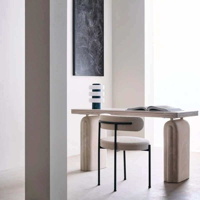 Remoli Swirled Cream Resin Desk 2 Remoli Swirled Cream Resin Desk - Image 2