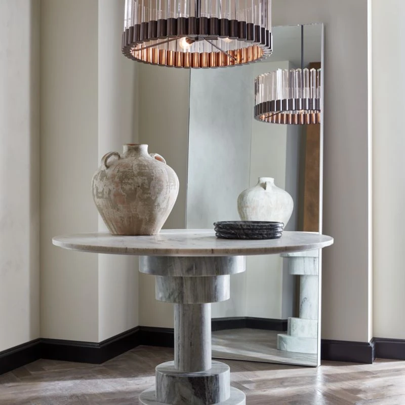 Kota Round Marble Dining Table 2 Kota Round Marble Dining Table - Image 2