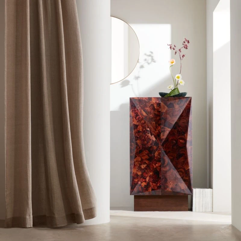 Dresden Penshell Bar Cabinet 2 Dresden Penshell Bar Cabinet - Image 2