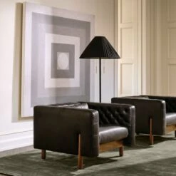 Marconi Tufted Black Leather Accent Chair 16 Marconi Tufted Black Leather Accent Chair -Furniture Sales Store CB2SP23 XX Hero