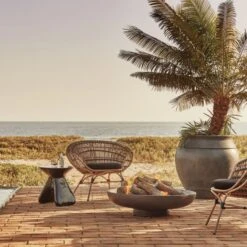 Form Black Cement Fire Pit 7 Form Black Cement Fire Pit -Furniture Sales Store CB2SU22 06B hero