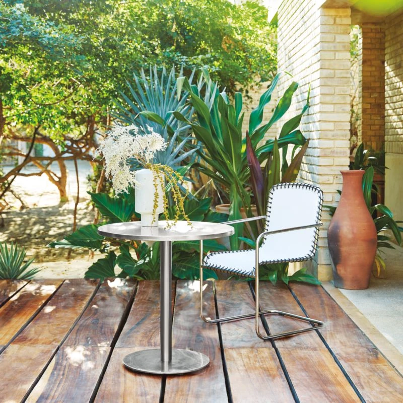 Watermark Stainless Steel Outdoor Bistro Table 2 Watermark Stainless Steel Outdoor Bistro Table - Image 2