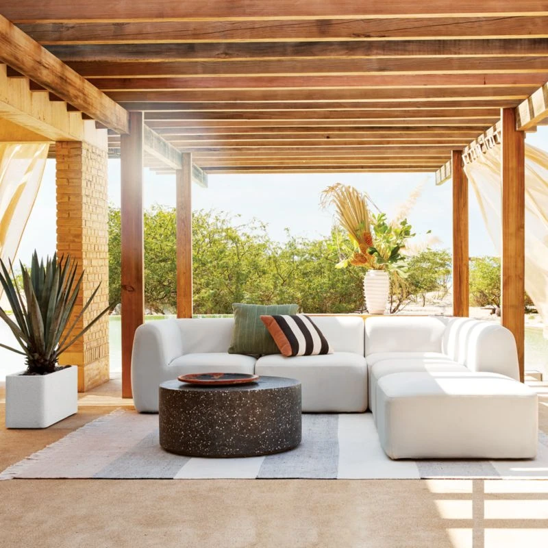 Terrazzo Black Outdoor Coffee Table 2 Terrazzo Black Outdoor Coffee Table - Image 2