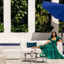 Coco Round Forest Green Glass Hurricane Candle Holder Small -Furniture Sales Store CB2SU22 EDT AZ 18