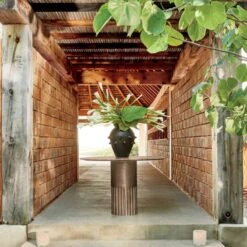 Talia Alabaster Hurricane Candle Holder -Furniture Sales Store CB2SU22 FC2 CP hero