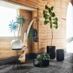 Pavilion Black Cocktail Table/Plant Stand 21.5" -Furniture Sales Store CB2SU23 16B RET