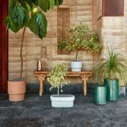 Efrem Terracotta Outdoor Planter Small 13 Efrem Terracotta Outdoor Planter Small -Furniture Sales Store CB2SU23 16C V1 RET