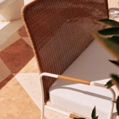 Colombe Ivory Metal And Rattan Outdoor Loveseat With Ivory Sunbrella® Cushions 14 Colombe Ivory Metal And Rattan Outdoor Loveseat With Ivory Sunbrella® Cushions -Furniture Sales Store CB2SU23 RC 04B Det 002